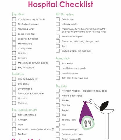 The Essential Hospital Bag Checklist