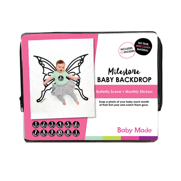 Butterfly Backdrop and Monthly Stickers