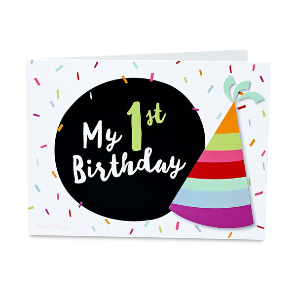 1st Birthday Keepsake Card + Inkless Print Kit