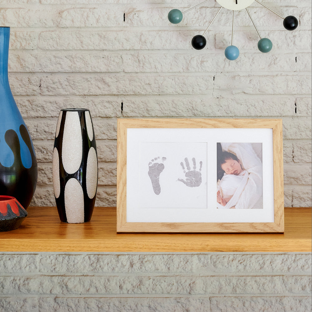 Inkless Print Photo Frame Kit - Oak Finish