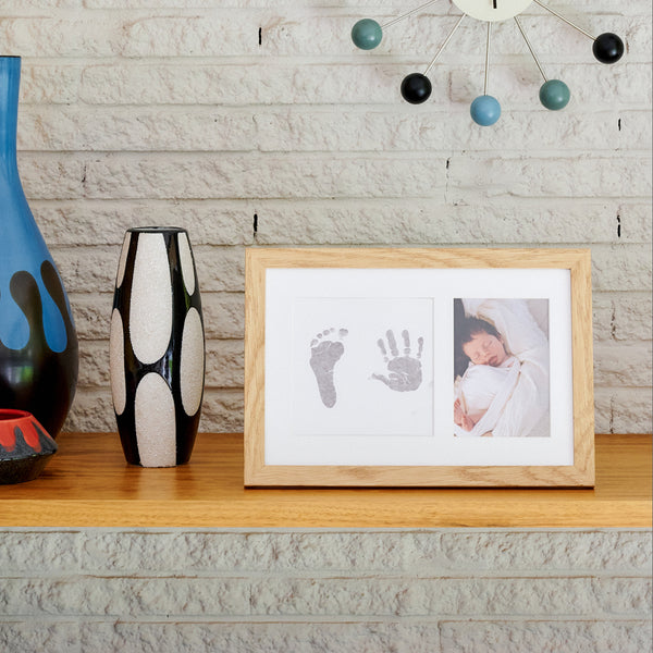 Inkless Print Photo Frame Kit - Oak finish
