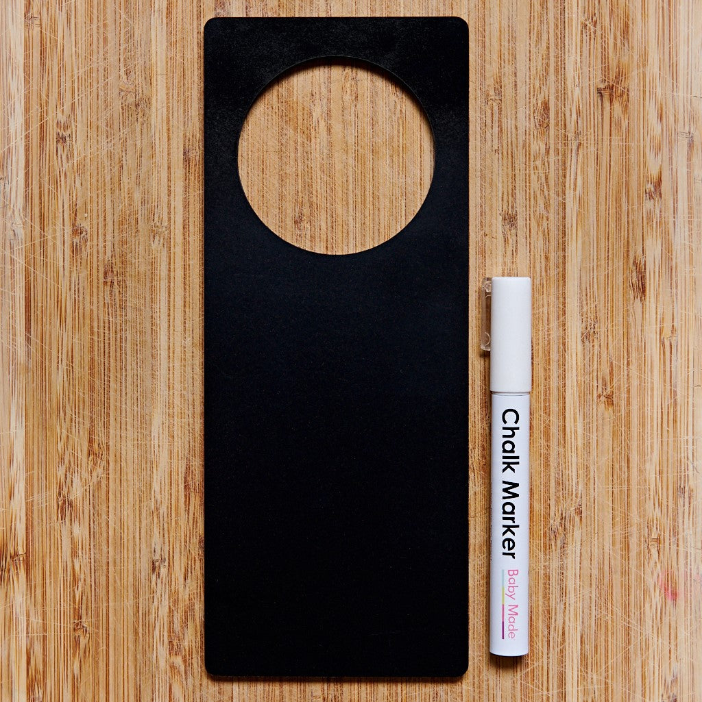 Chalkboard Door Hanger BABY MADE