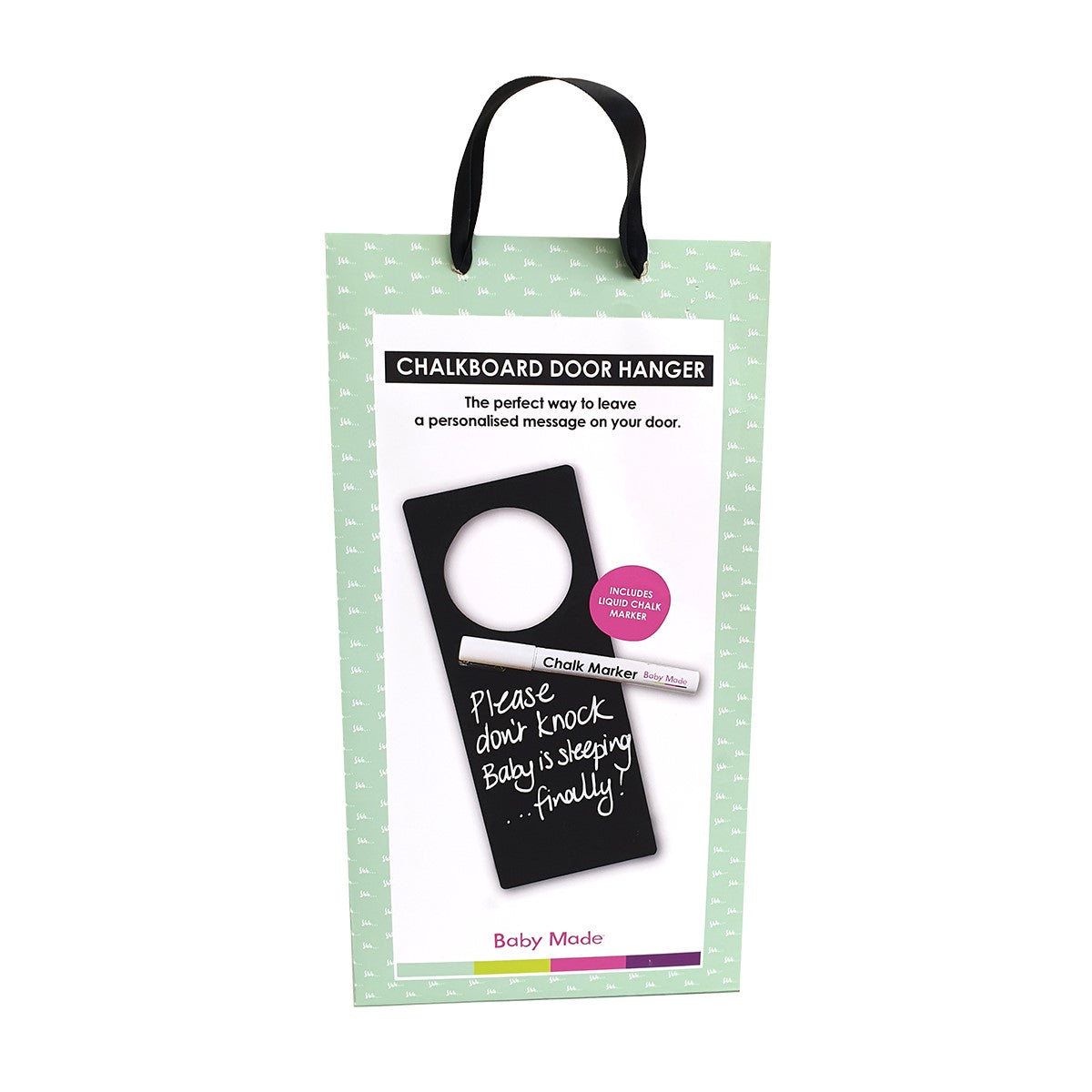 Chalkboard Door Hanger BABY MADE
